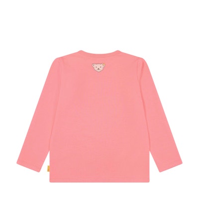 T-Shirt langarm, pink für Mädchen