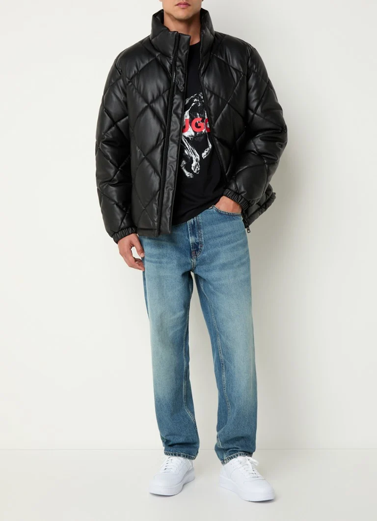 Jachetă matlasată HUGO BOSS Borin cu model matlasat și buzunare cu fermoar.