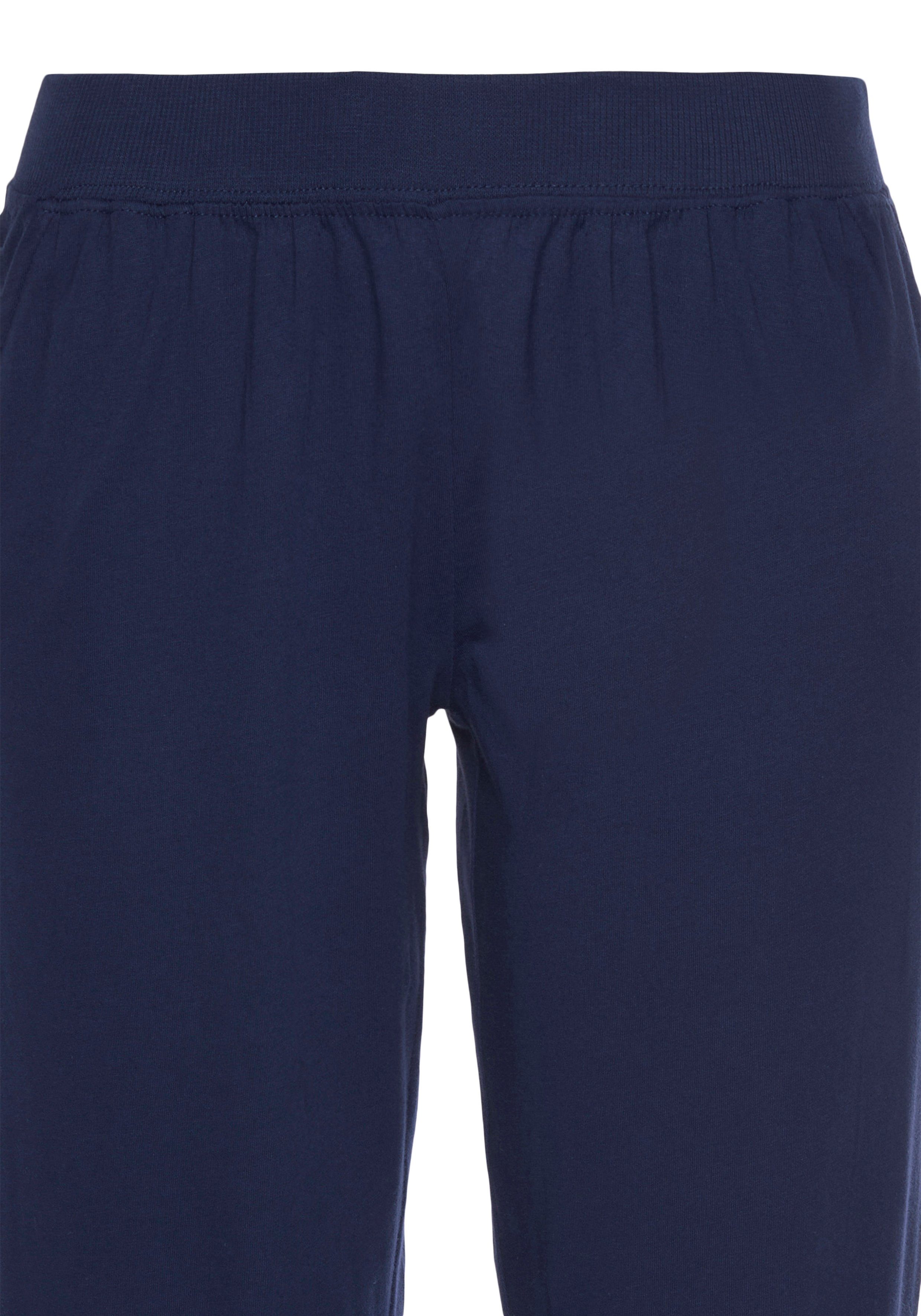 Vivance Dreams Pyjama (2 tlg., 1 Stück) mit seitlichem Frontdruck