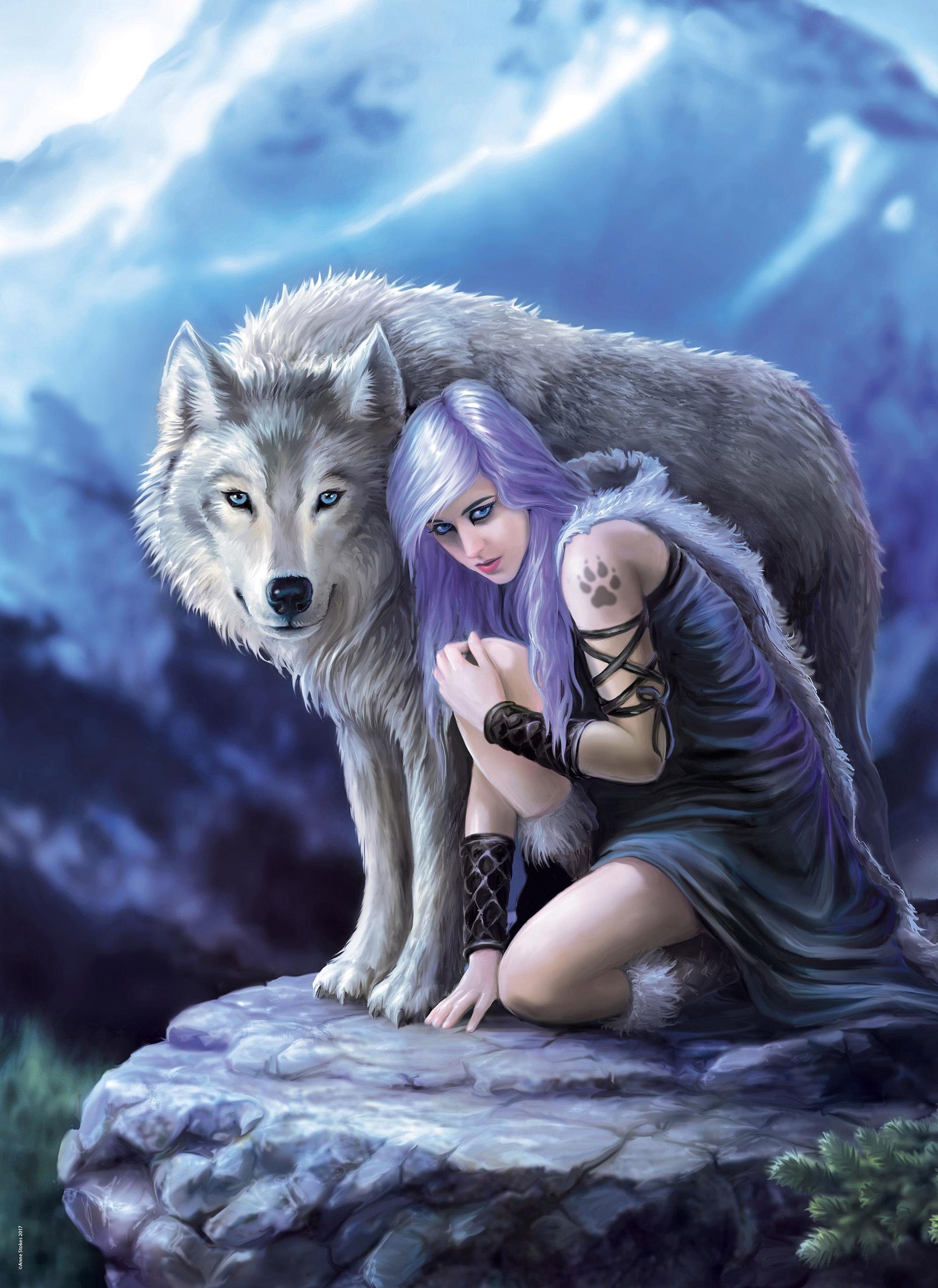 Clementoni® Puzzle Anne Stokes Collection, Beschützer, 1000 Puzzleteile, Made in Europe