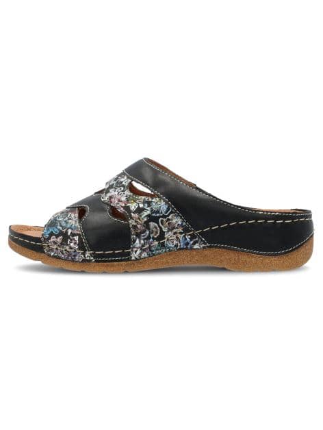Pantoletten mit buntem Print