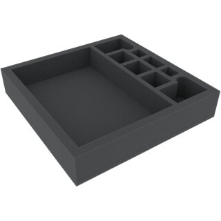 Feldherr 285 mm x 285 mm x 55 mm Schaumstoffeinlage für Brettspiele mit 9 Fächern