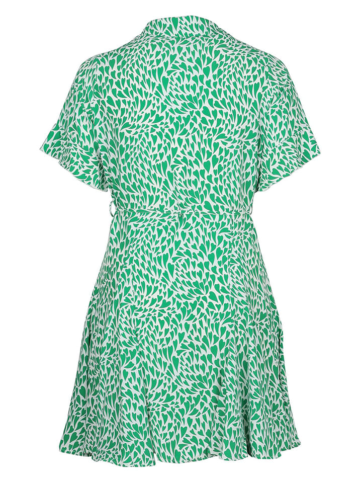 Paprika Kleid in Grün/ Weiß günstig kaufen