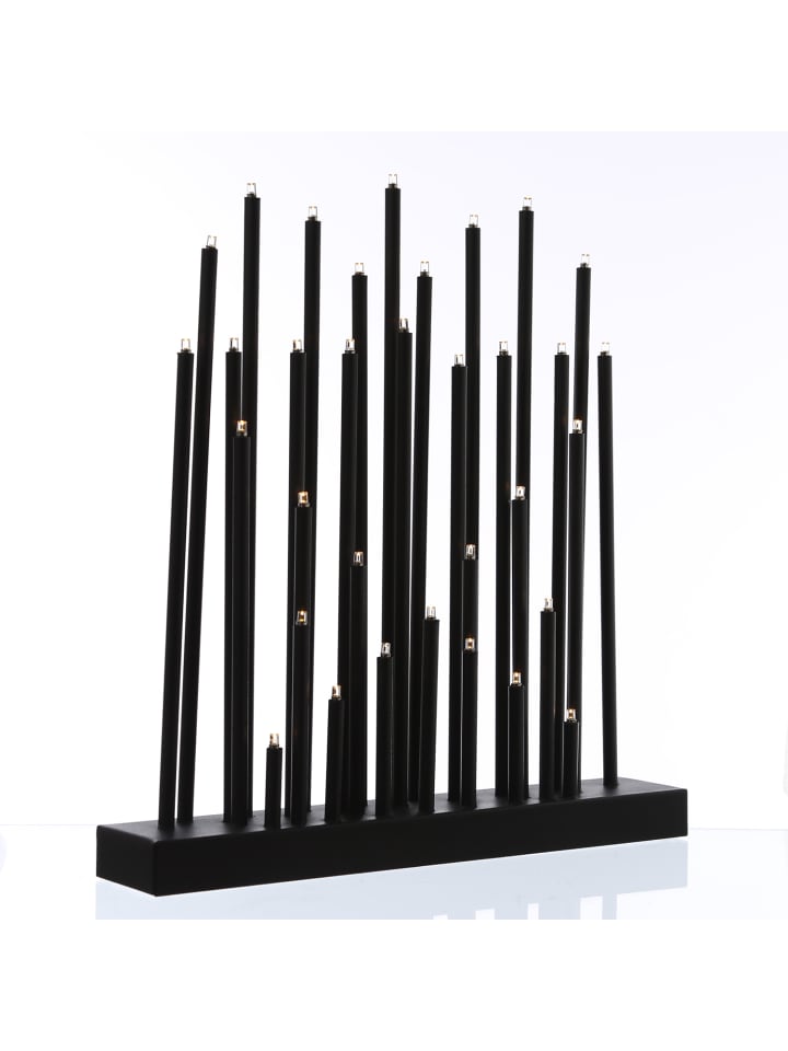 MARELIDA LED Fensterleuchter Herz Stern wählbares Leuchtmotiv H: 35cm in schwarz günstig kaufen onesize
