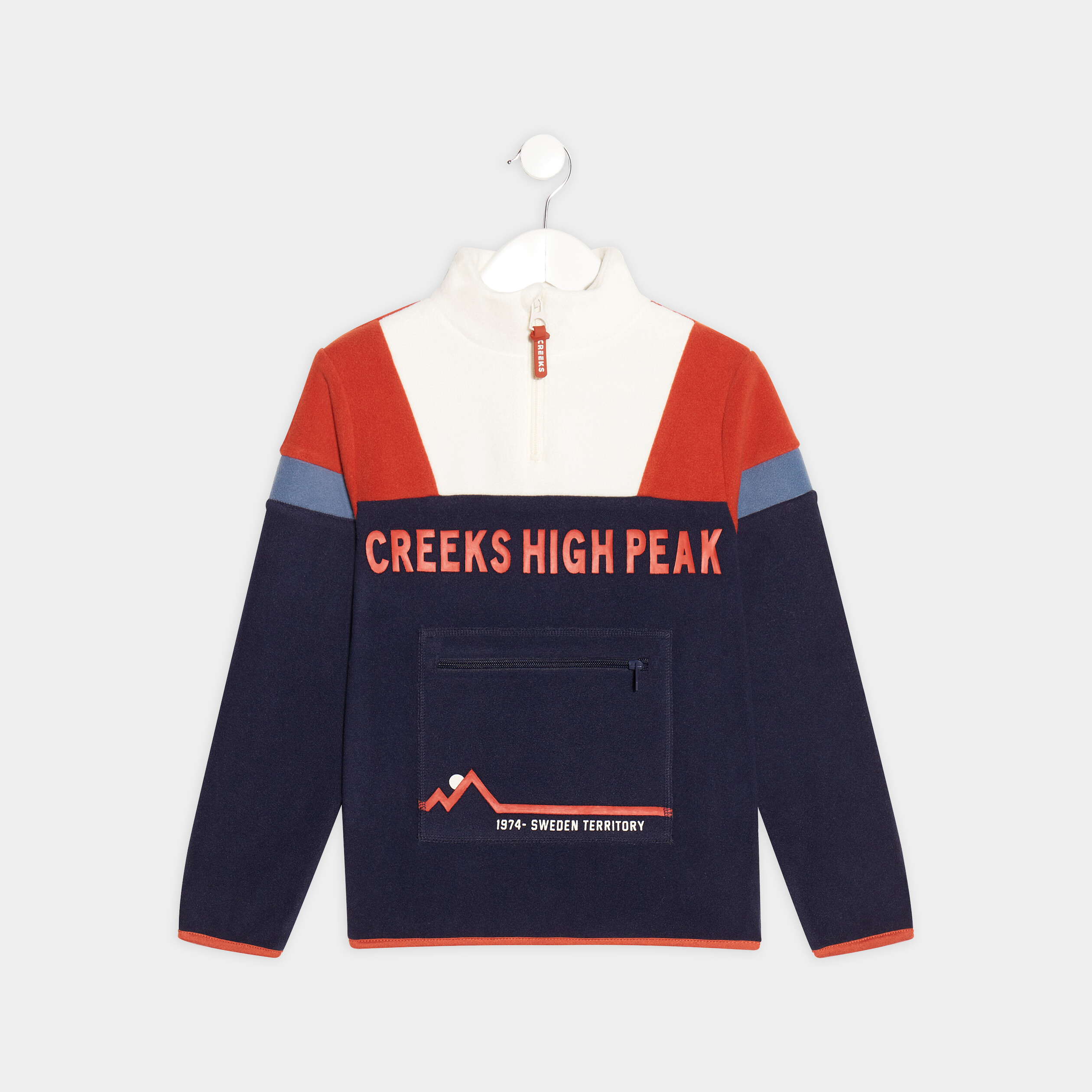 Sweat manches longues Creeks bleu marine garçon | La Halle