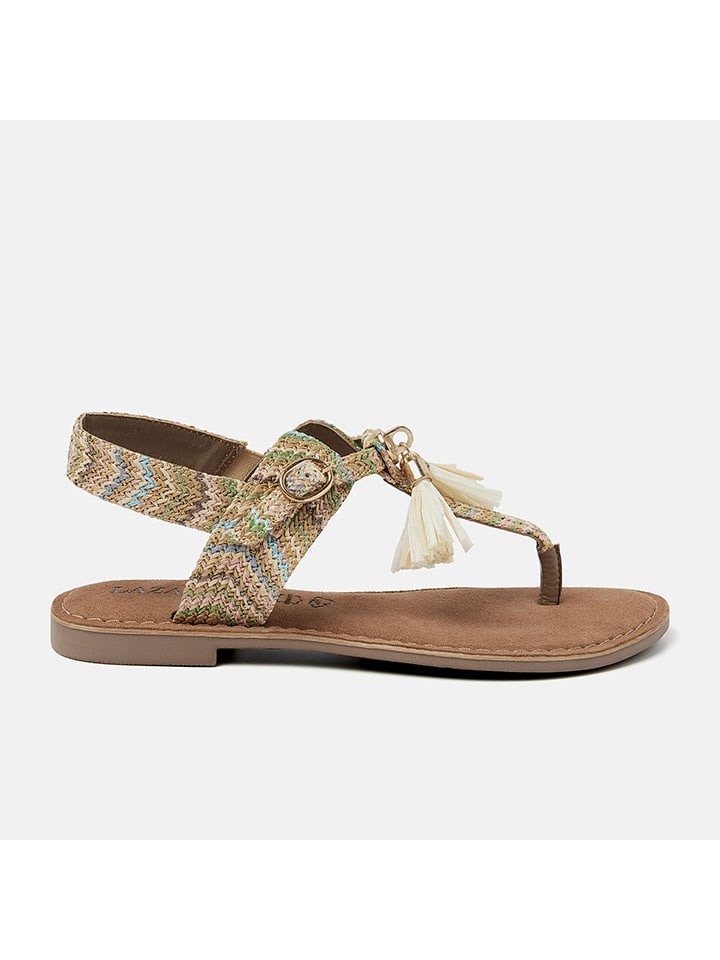 Lazamani Zehensandalen in Beige günstig kaufen