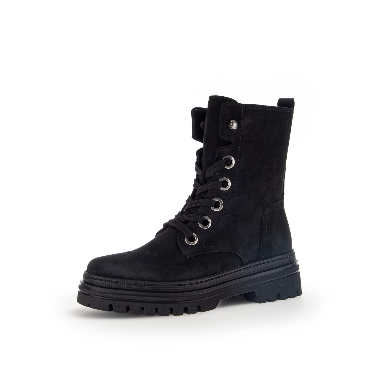 GABOR Stiefeletten schwarz Soft Nubuk(Flausch)