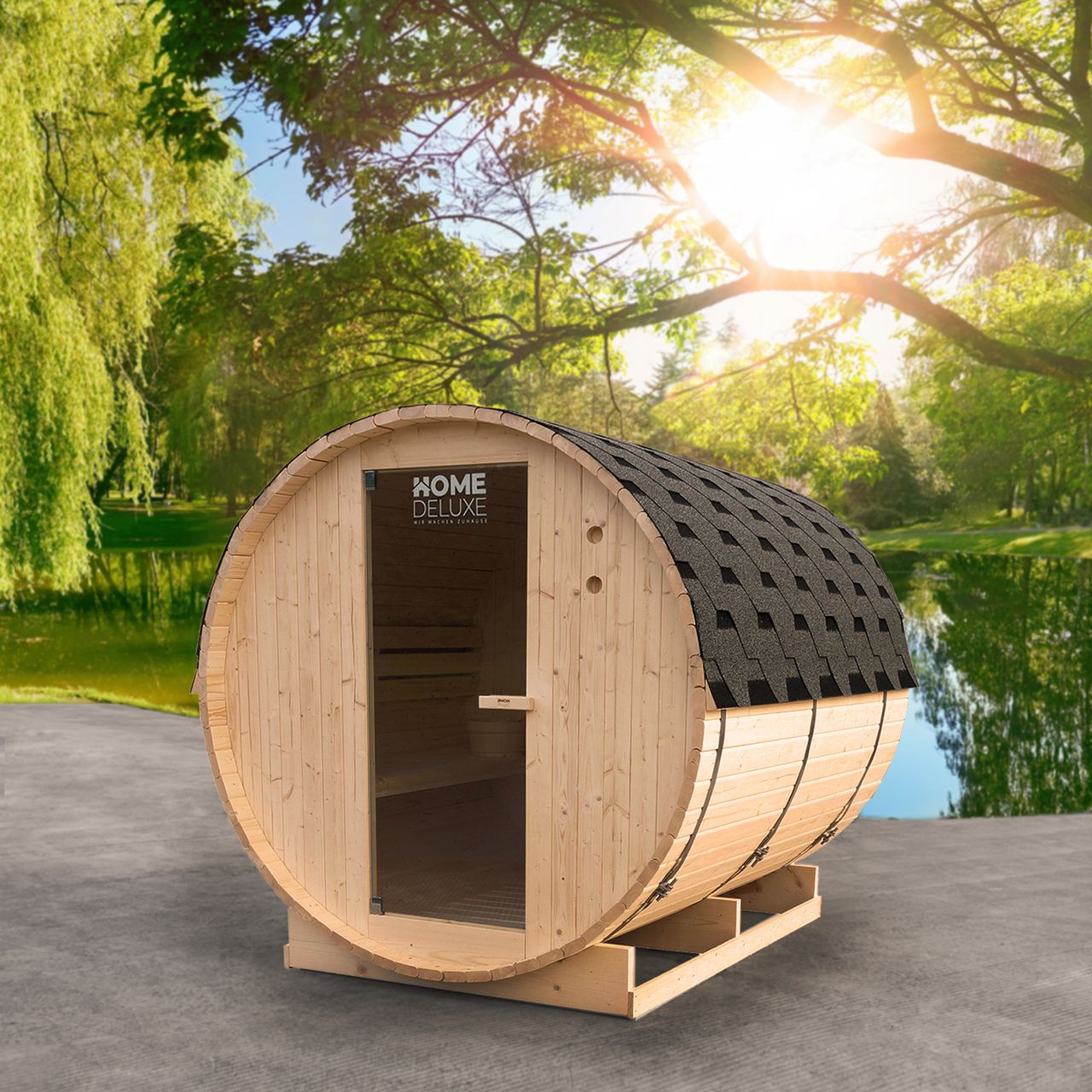 Home Deluxe Outdoor Fasssauna LAHTI - XL