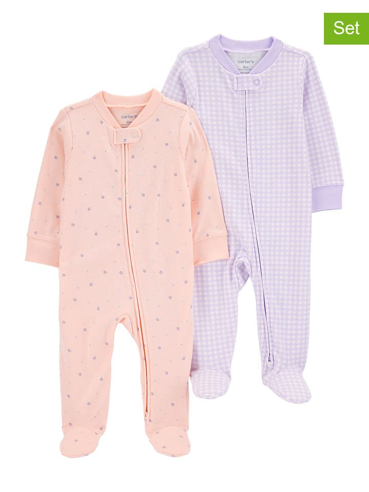 carter's 2er-Set: Strampler in Rosa/ Lila günstig kaufen