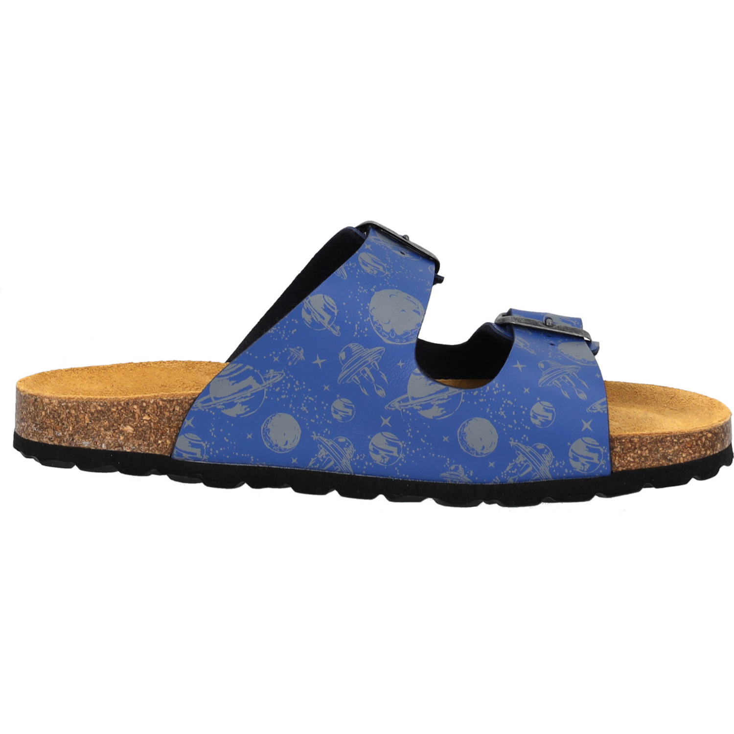 Palado Kids Korfu B Print, Pantoletten, Kinder, Blau Planets