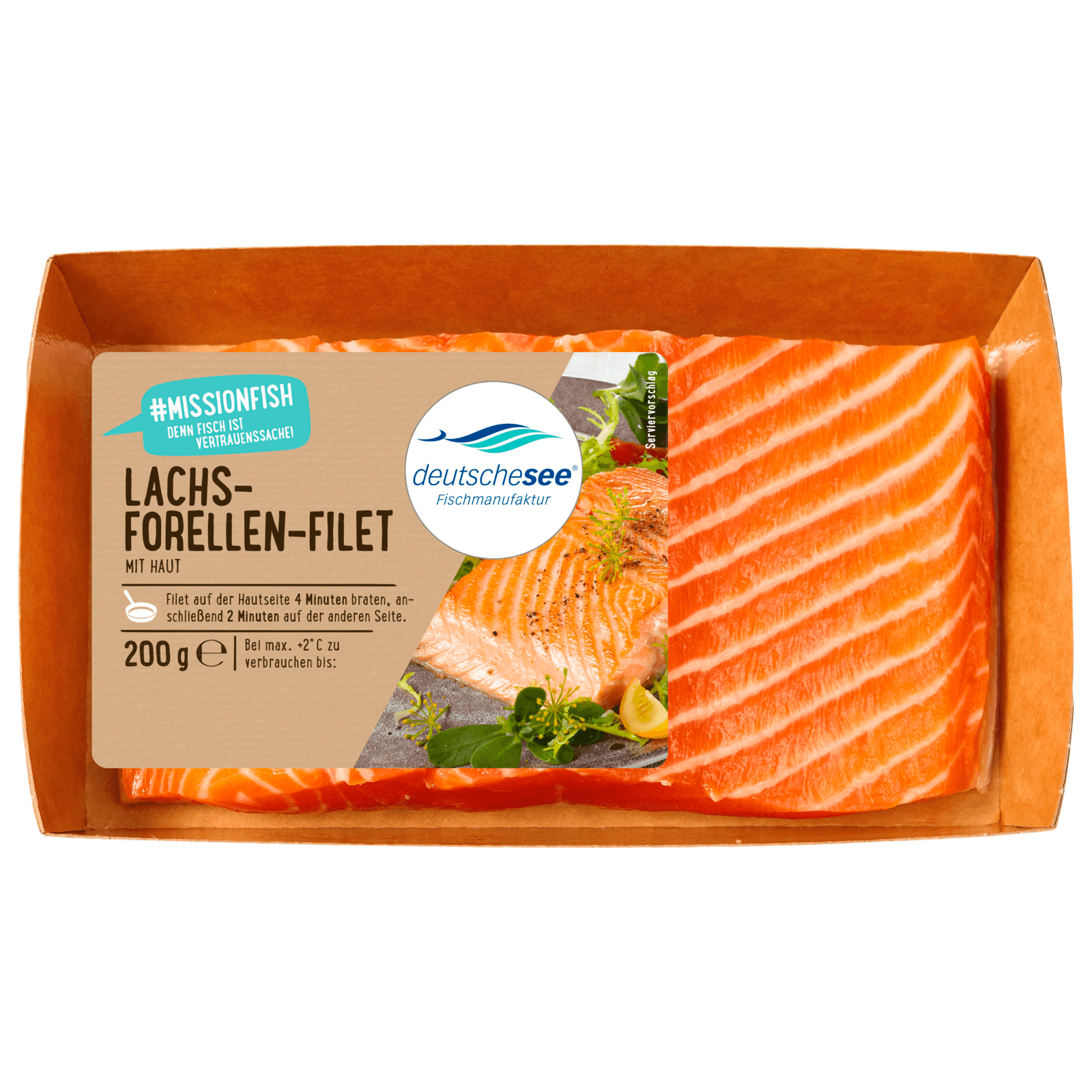 Deutsche See Lachs-Forellen-Filet 200g