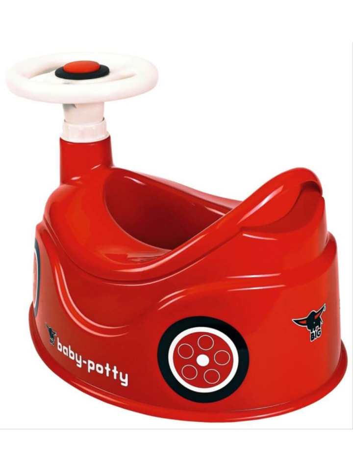BIG Töpfchen Baby-Potty mit Lenkrad, Kunststoff, ca. 43x31x28 cm, rot, ab 12 M. günstig kaufen onesize