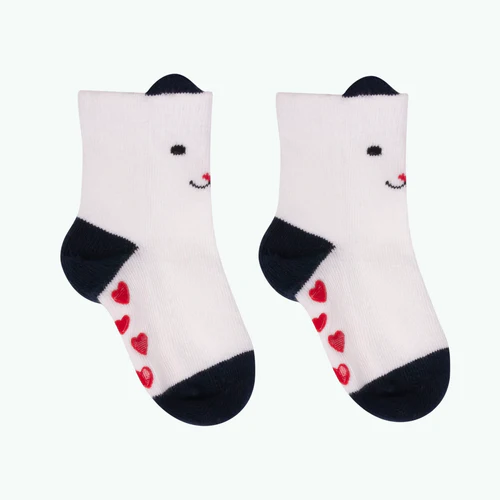 Little Heart Socks - White Baby Sock Pack
