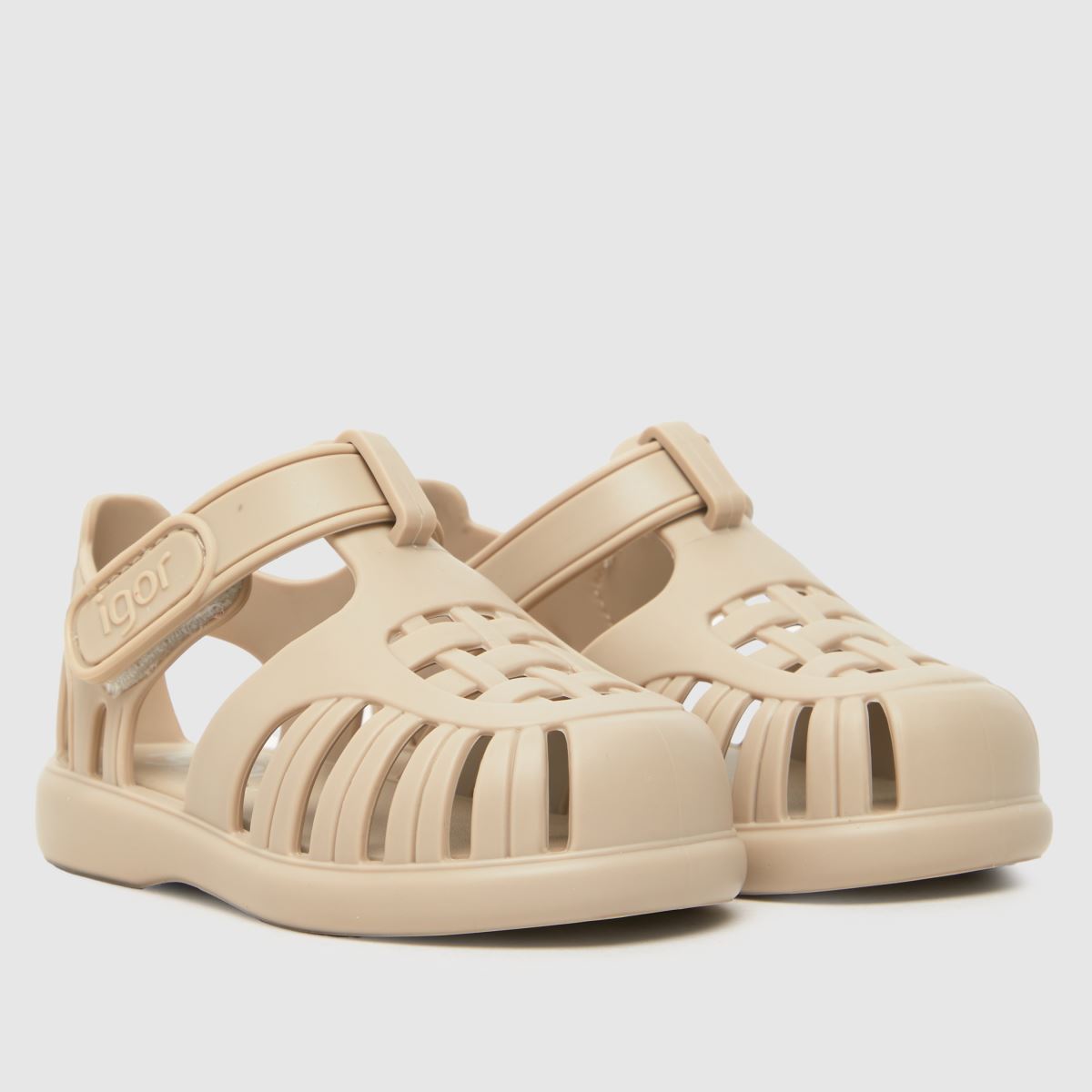 Igor beige tobby enfärgade småbarnssandaler