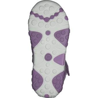Puccetti Flat Sandale in lila
