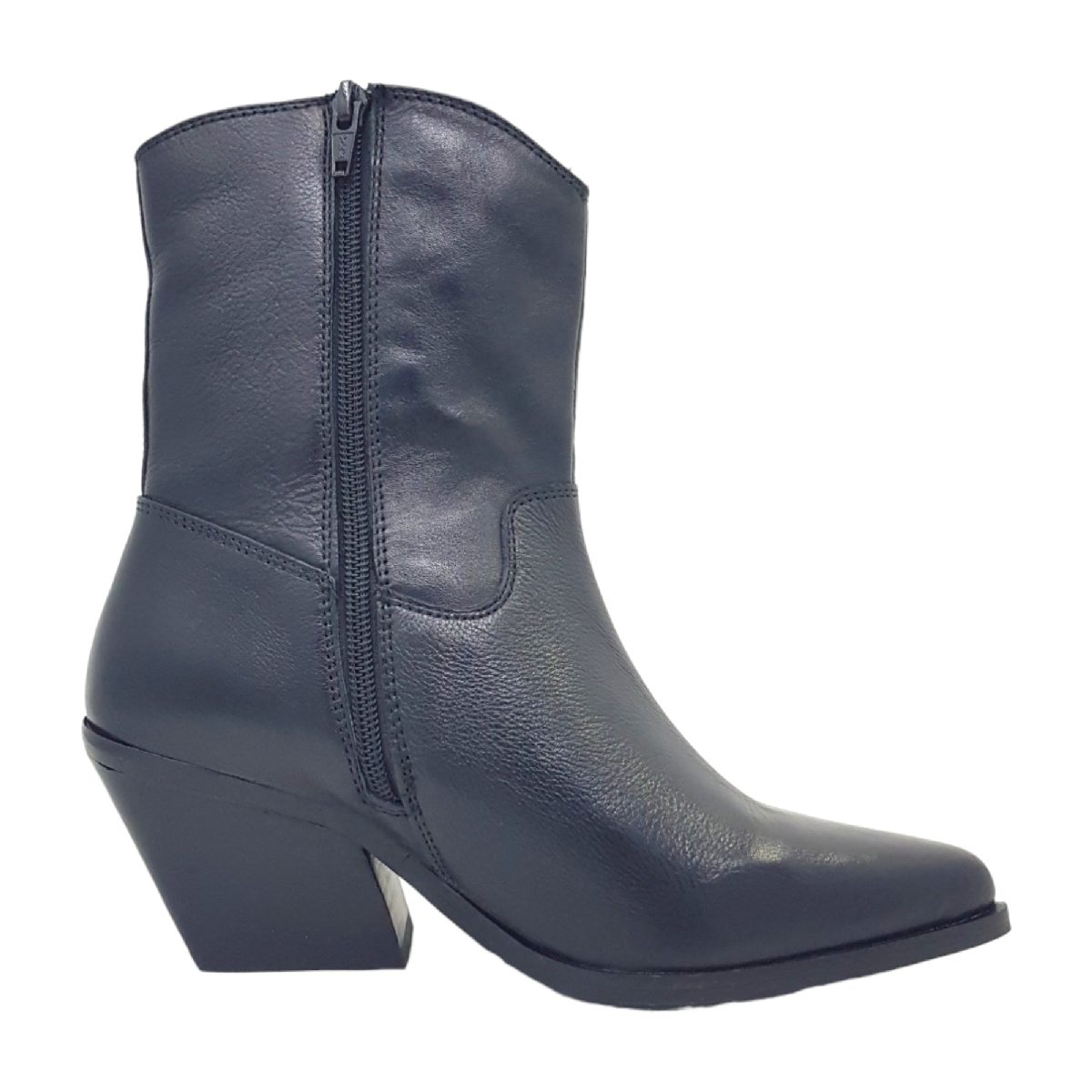 Lazamani Booties Western Mid-High 53.596 - Ladies Schwarz Black