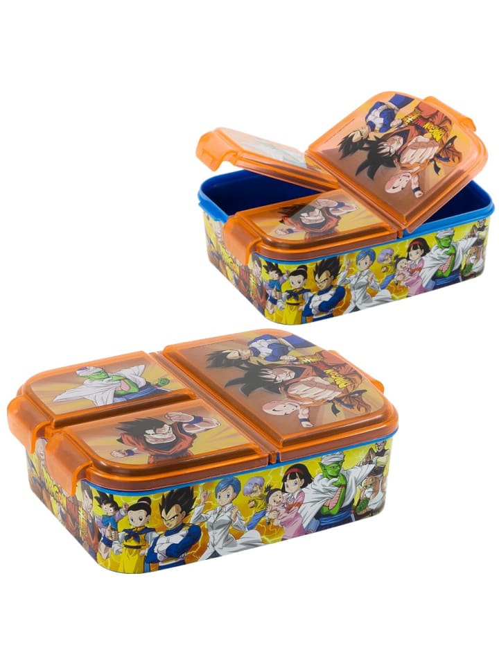 Dragon Ball Brotdose | 3 getrennte Fächer | Dragon-Ball | Lunch to Go Vesper Dose günstig kaufen onesize