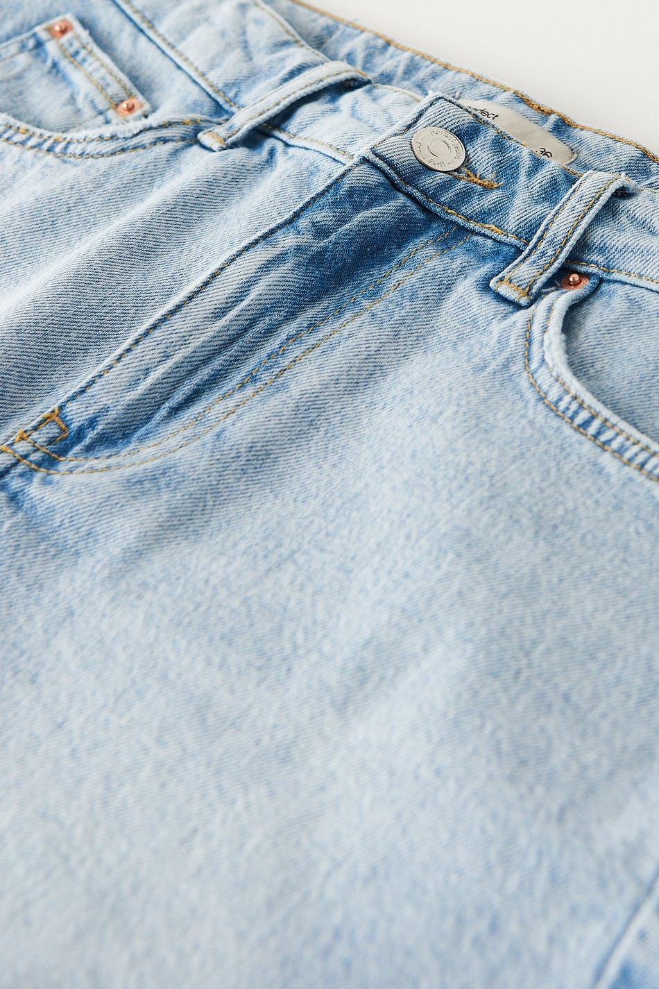 Mini denim skirt