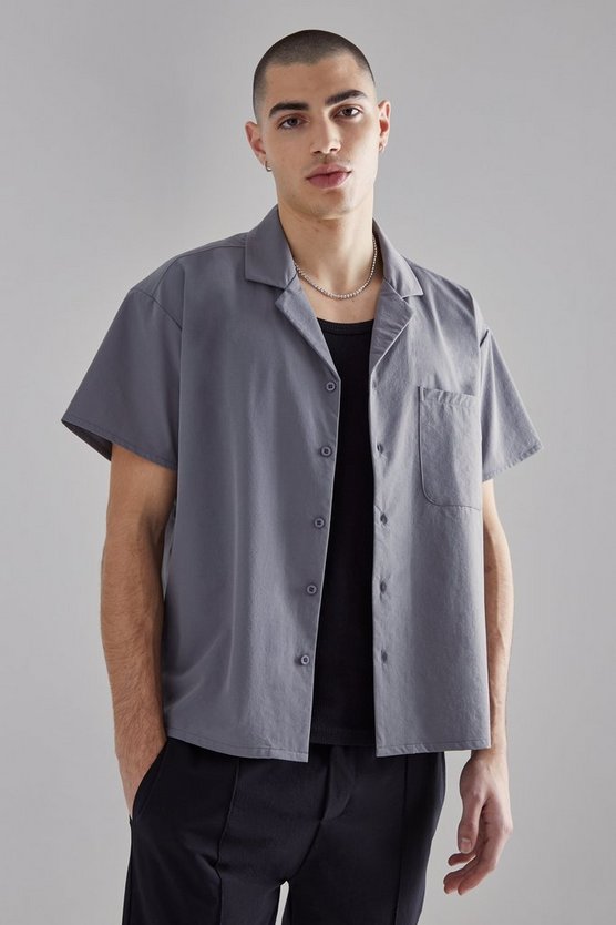 Technical Stretch Boxy Shirt