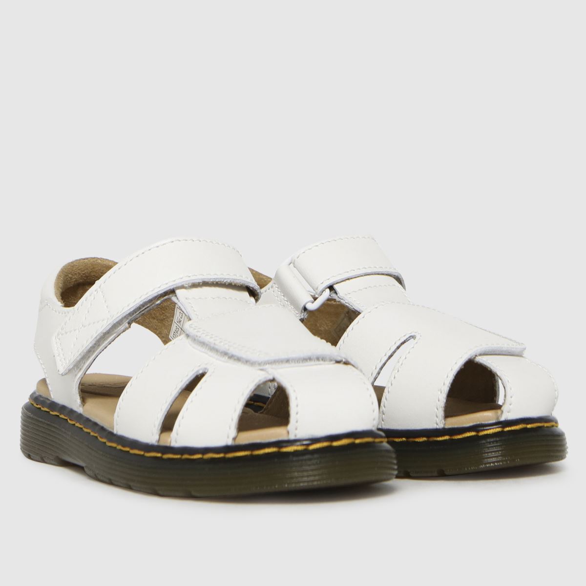 Bílé dětské sandály Dr. Martens Moby II