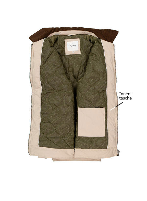 Pepe Jeans, Jacke, Mikrofaser wattiert, sand