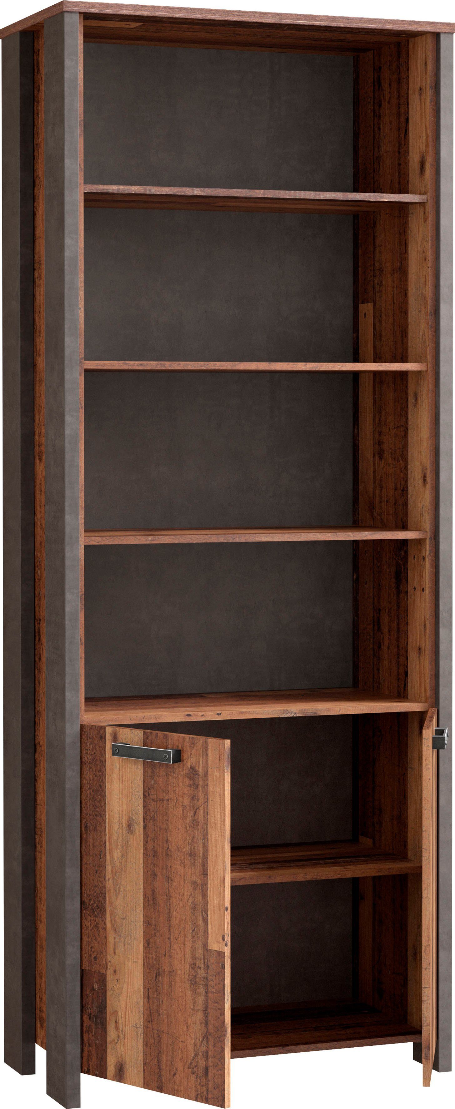 FORTE Aktenregal Clif, Bücherregal, Breite 86 cm, viel Stauraum