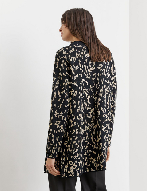 Offener Long-Cardigan aus Baumwoll-Mix