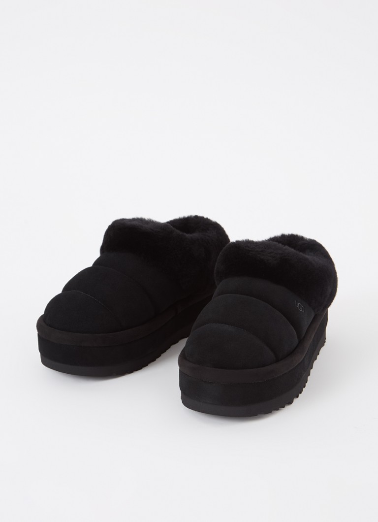 Mocasini UGG Tazzlita din piele întoarsă și piele de oaie.