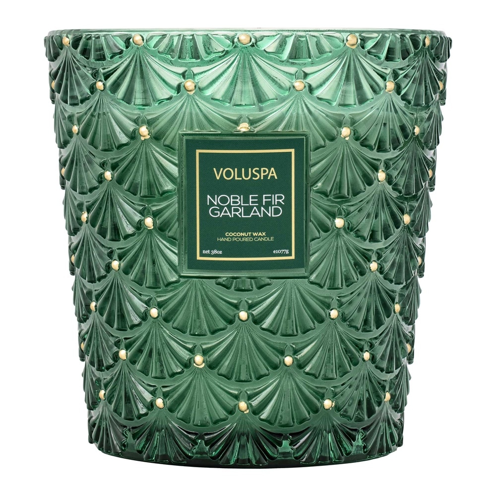 voluspa Noble Fir Garland 3 Wick Hearth BOUGIE