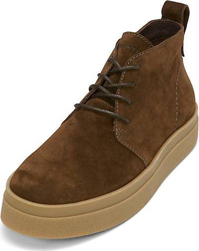 Marc O'Polo Schnürstiefel aus softem Velours-Rindleder