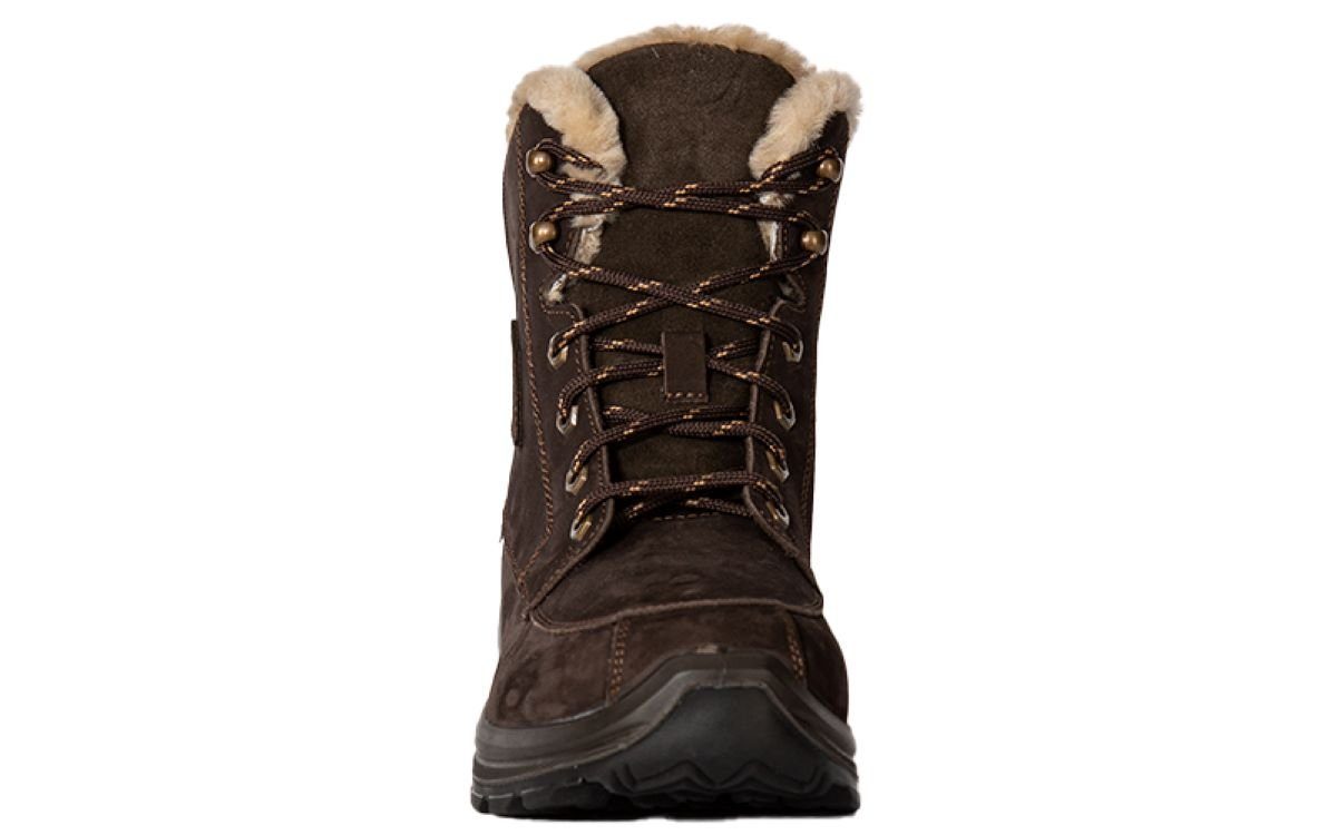 Kastinger Jangaan Herren Leder Lammmfell gefütterter Winterstiefel dk.brown Outdoorwinterstiefel wasserdicht
