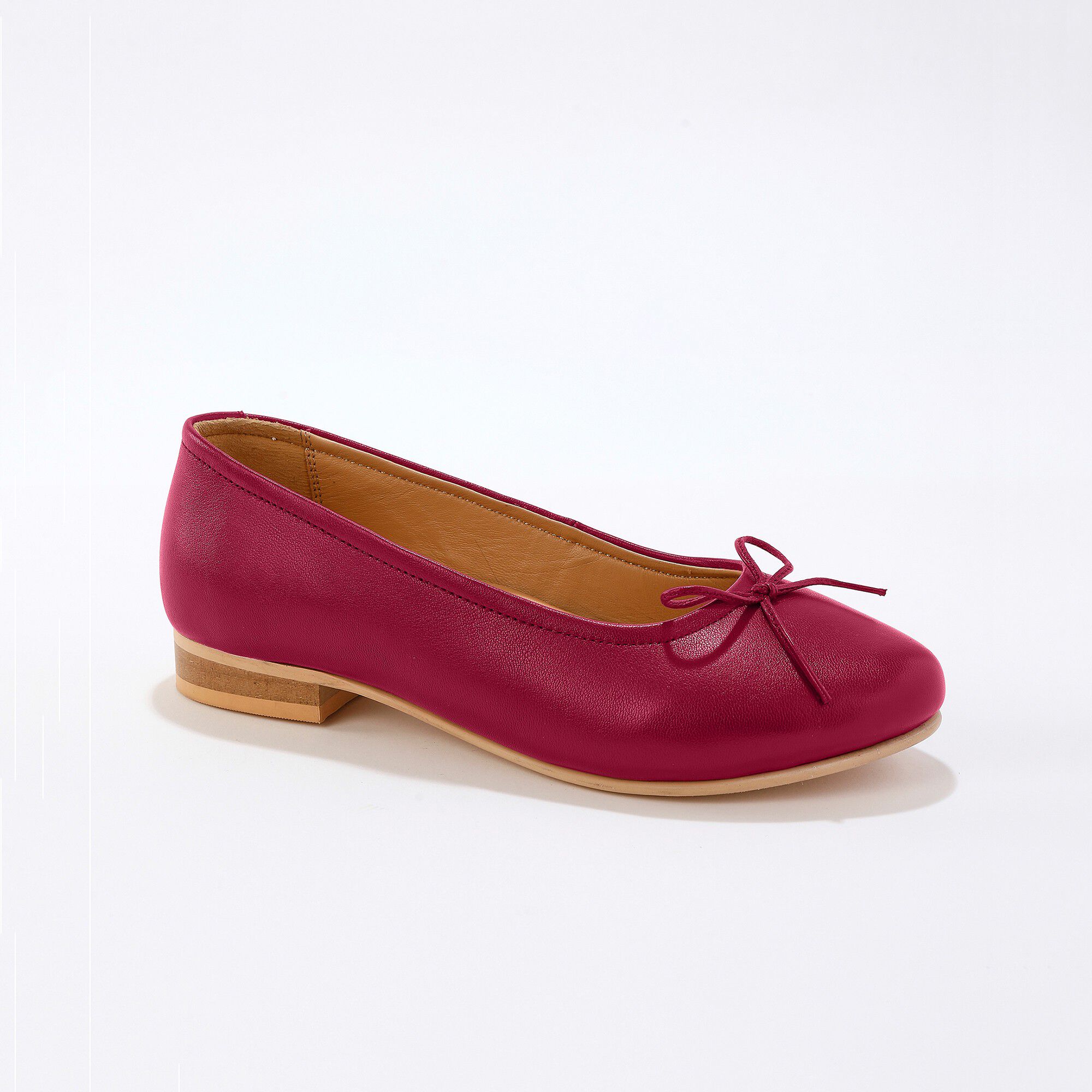 Ballerines plates confort en cuir