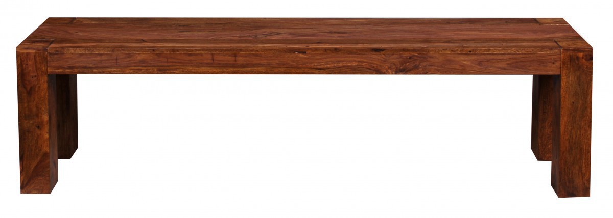 Wohnling Massivholz Esszimmer Sitzbank Bank 160 x 35 cm Sheesham Holz