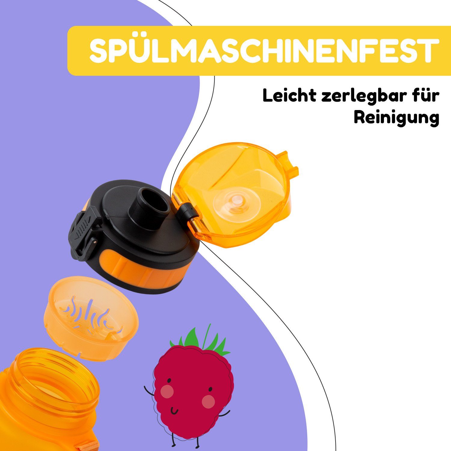 Klarstein Trinkflasche schmatzfatz Trinkflasche