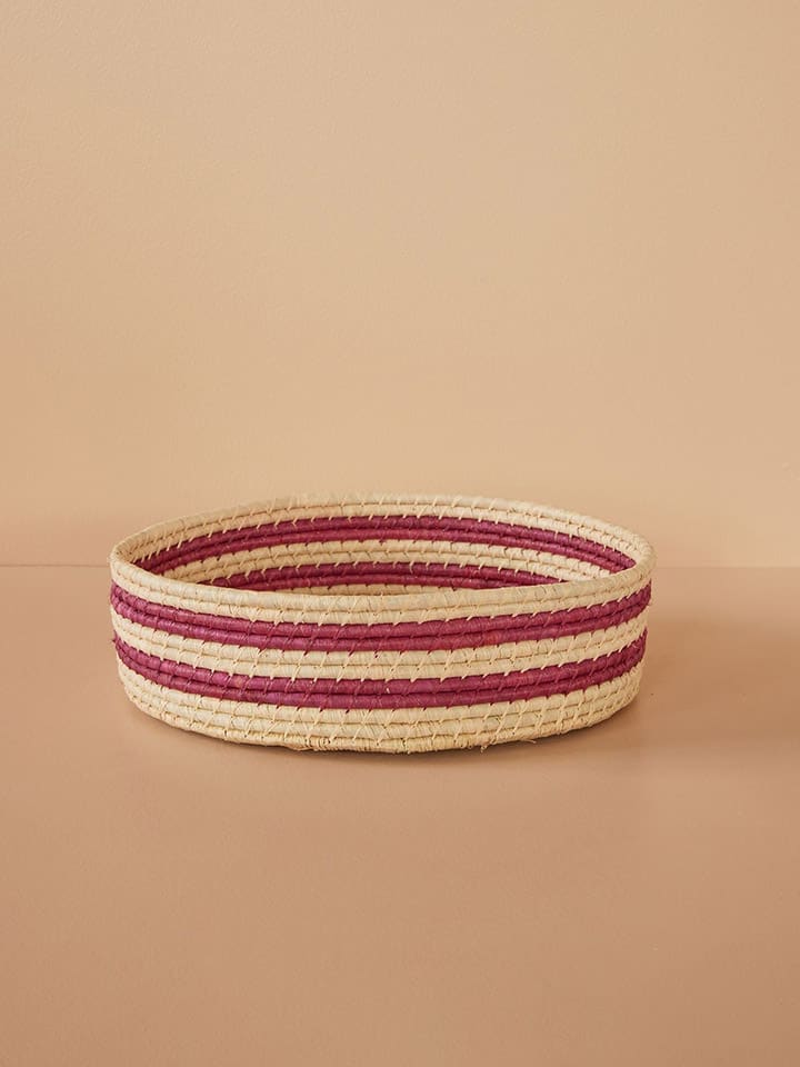 Rice Korb in Beige/ Lila - (H)9 x Ø 35 cm günstig kaufen onesize