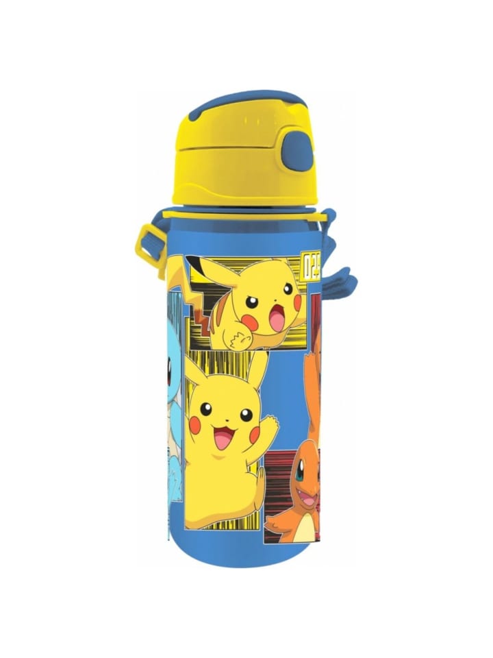 Pokémon Design Wasserflasche für Kinder mit praktischen Funktionen 600 ml in gelb günstig kaufen 650ml
