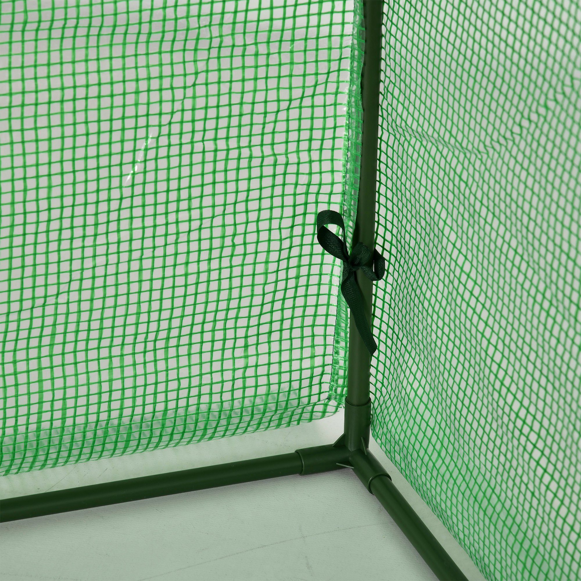Outsunny Foliengewächshaus, BxTxH: 100 x 295 x 80 cm, 0 mm Wandstärke, Set, Gewächshaus, Treibhaus mit Tür