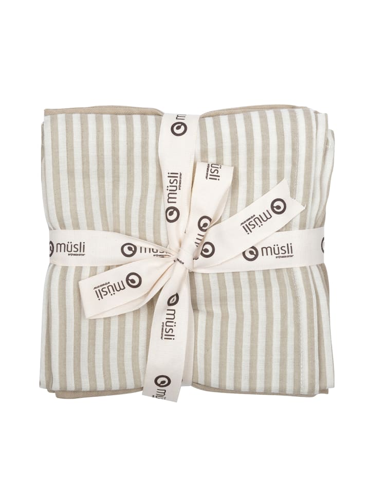 müsli Pucktuch 3er-Pack in cream/ Cashmere günstig kaufen 75 x 75 cm