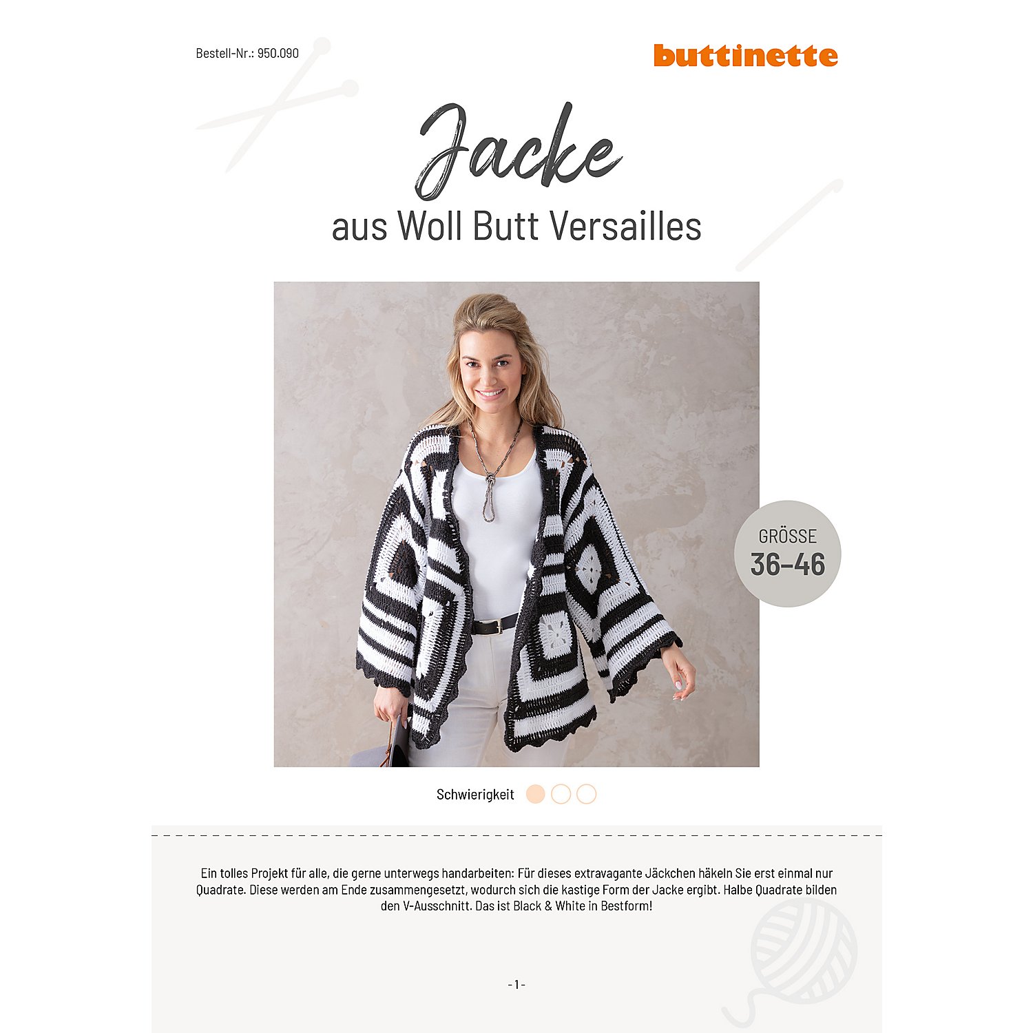 Häkelanleitung - Jacke aus Woll Butt Versailles