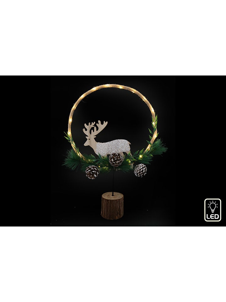 SiL Interiors LED-Dekoleuchte in Grün/ Braun - (B)30 x (H)47 x (T)8 cm günstig kaufen onesize