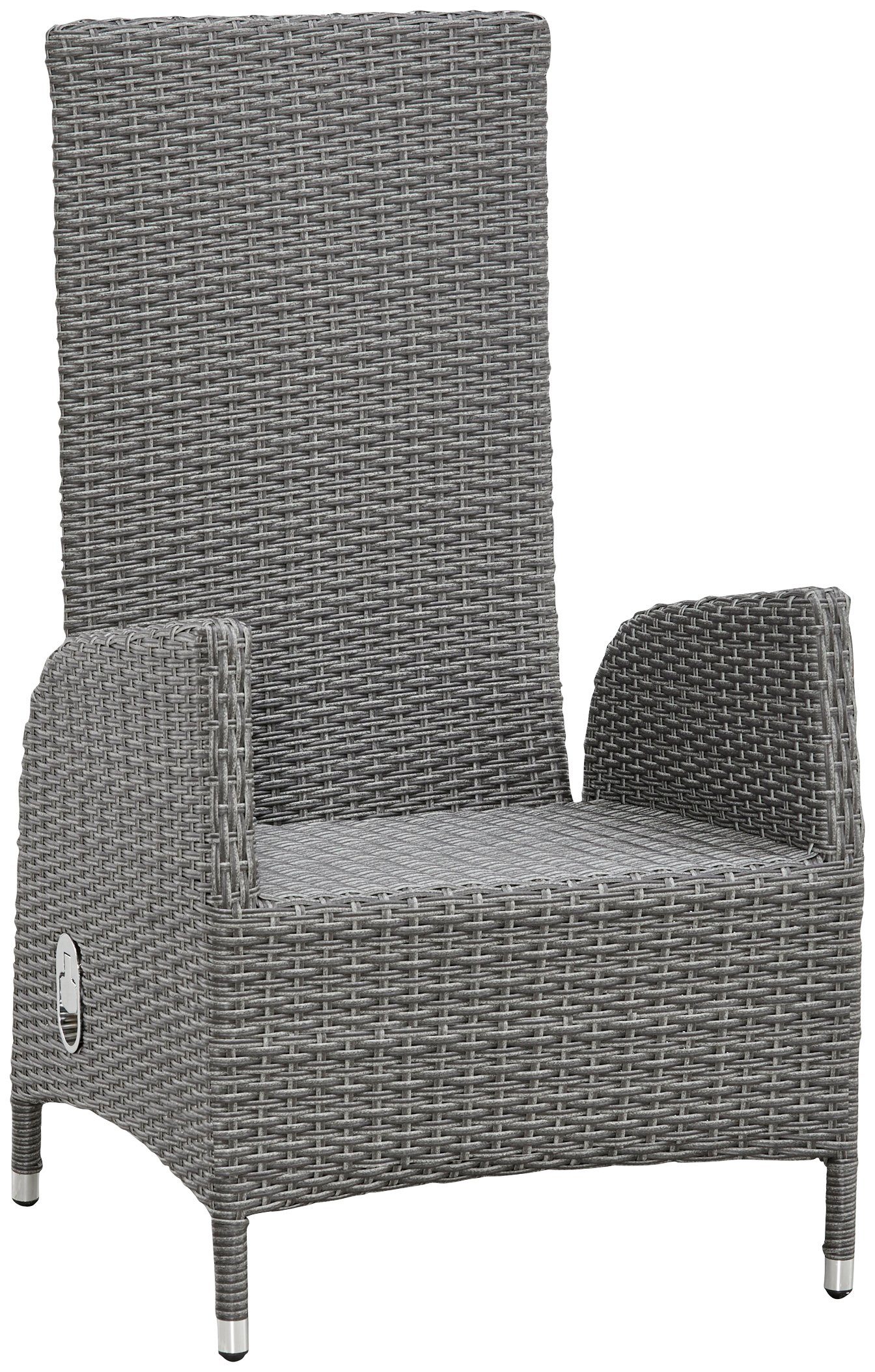 KONIFERA Garten-Essgruppe Brisbane, (17-tlg., inkl. Auflagen, Alu+Polyrattan), 8 Sessel, 1 Tisch 225x100x75 cm