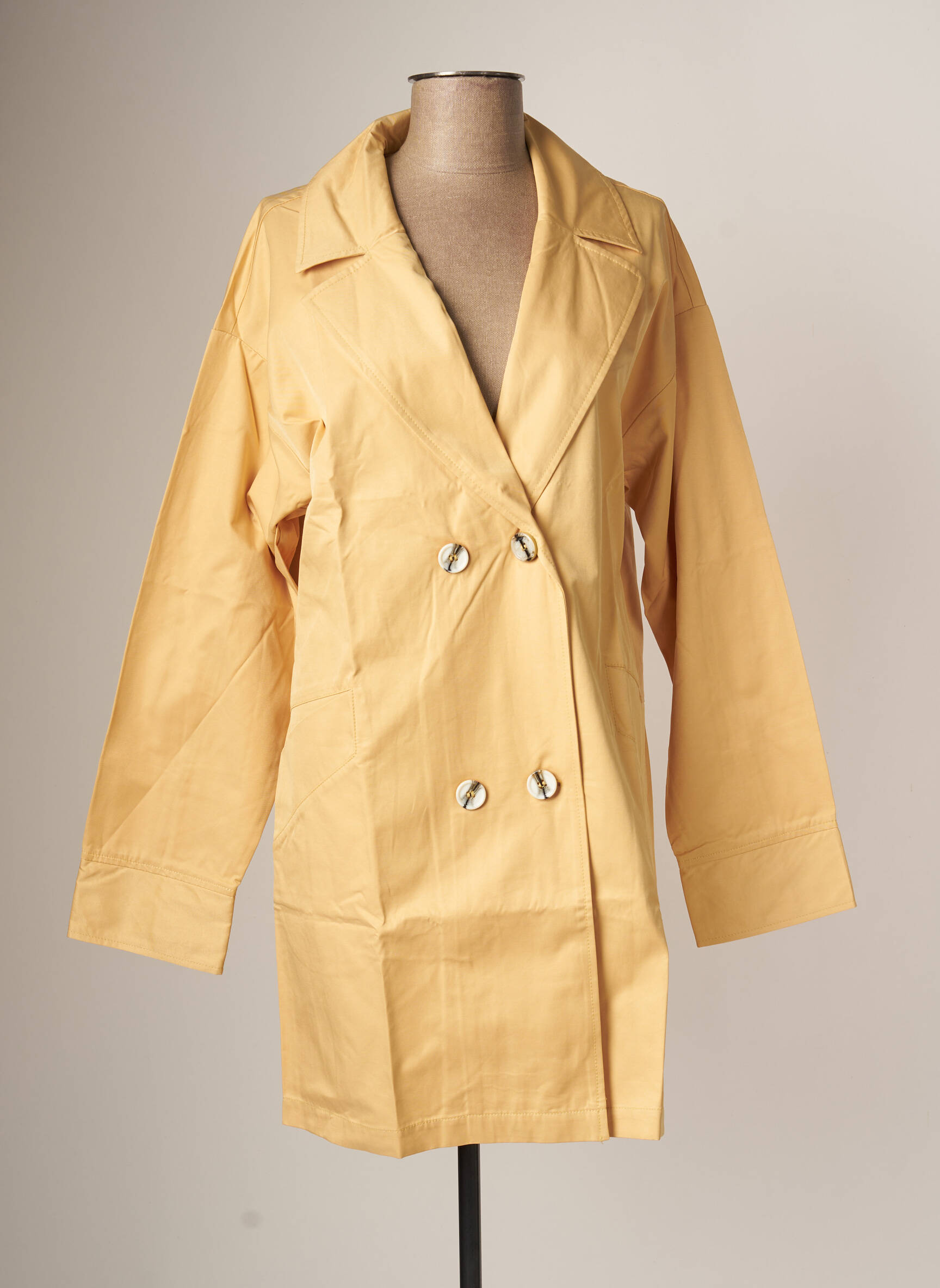 Yaya Trenchs Femme couleur jaune