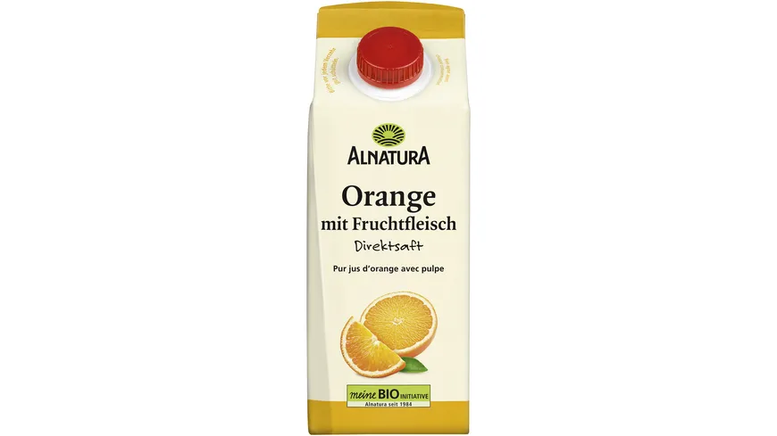 Alnatura Bio Orangensaft mit Fruchtfleisch 750 ml
