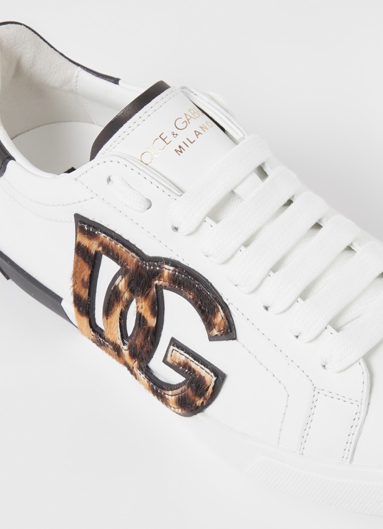 Dolce & Gabbana calfskin sneaker with logo