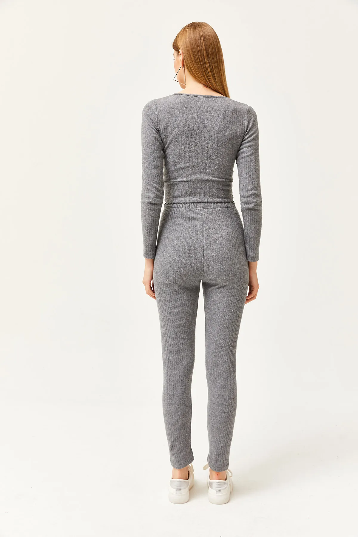 Olalook  Damen-Anzug mit geräucherter Unterseite, Strumpfhose, Oberteil, zweireihig, Bluse und Kapuze, TKM-19000261