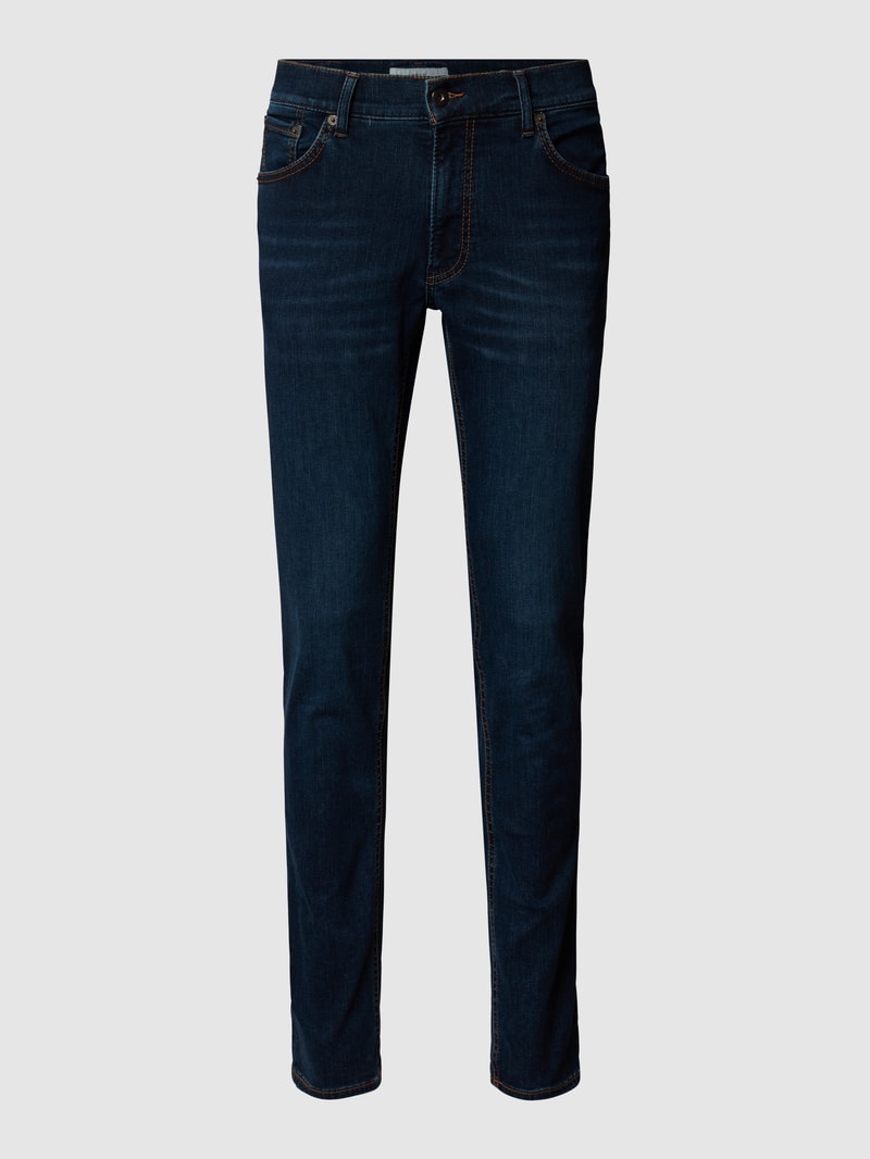 Modern Fit Jeans mit hohem Stretch-Anteil Modell 'Chuck' - 'Hi-Flex' in blau