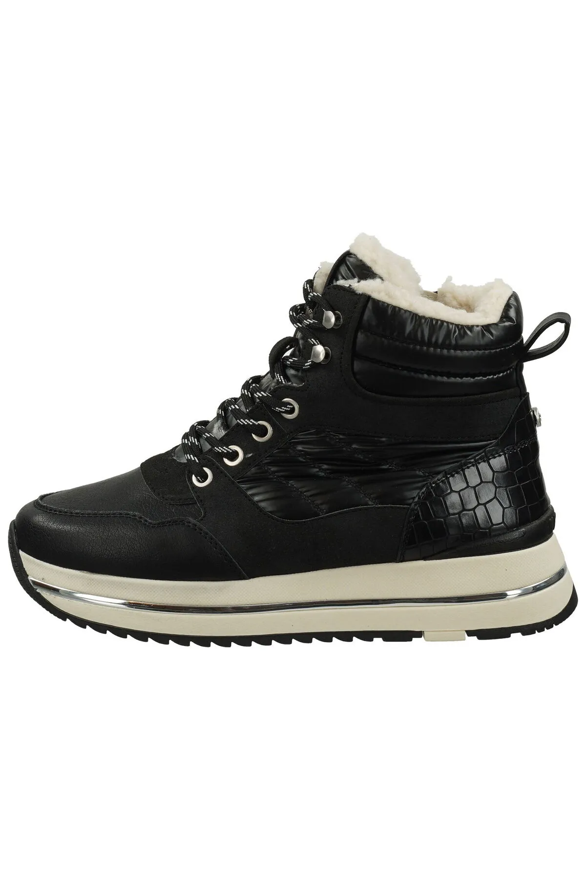 Mustang  Stiefelette - Schwarz - Flacher Absatz