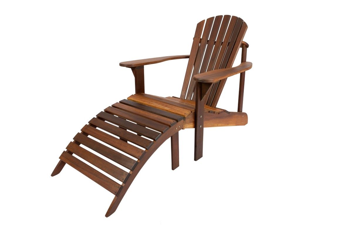 MaximaVida Toronto adirondack Gartenstuhl mit Fußstütze