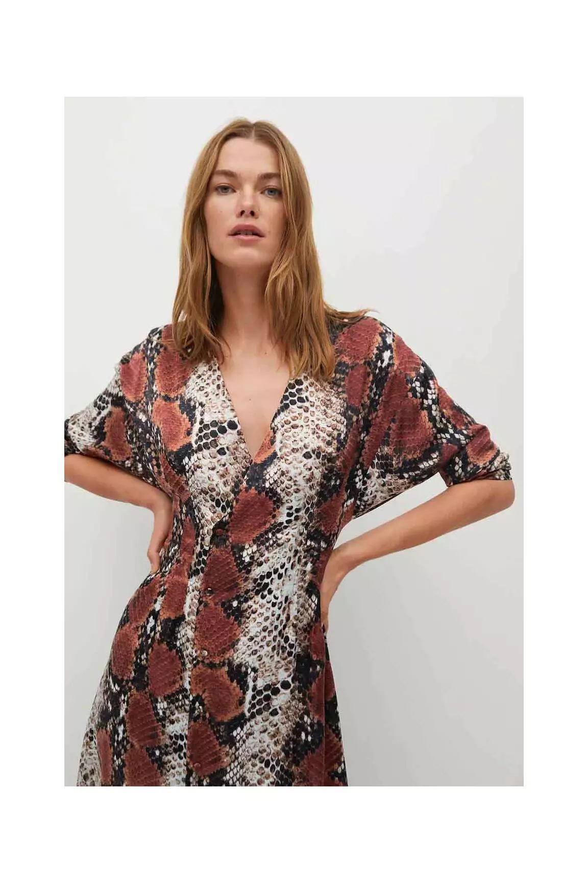 Mango Robes Longues Femme couleur noir