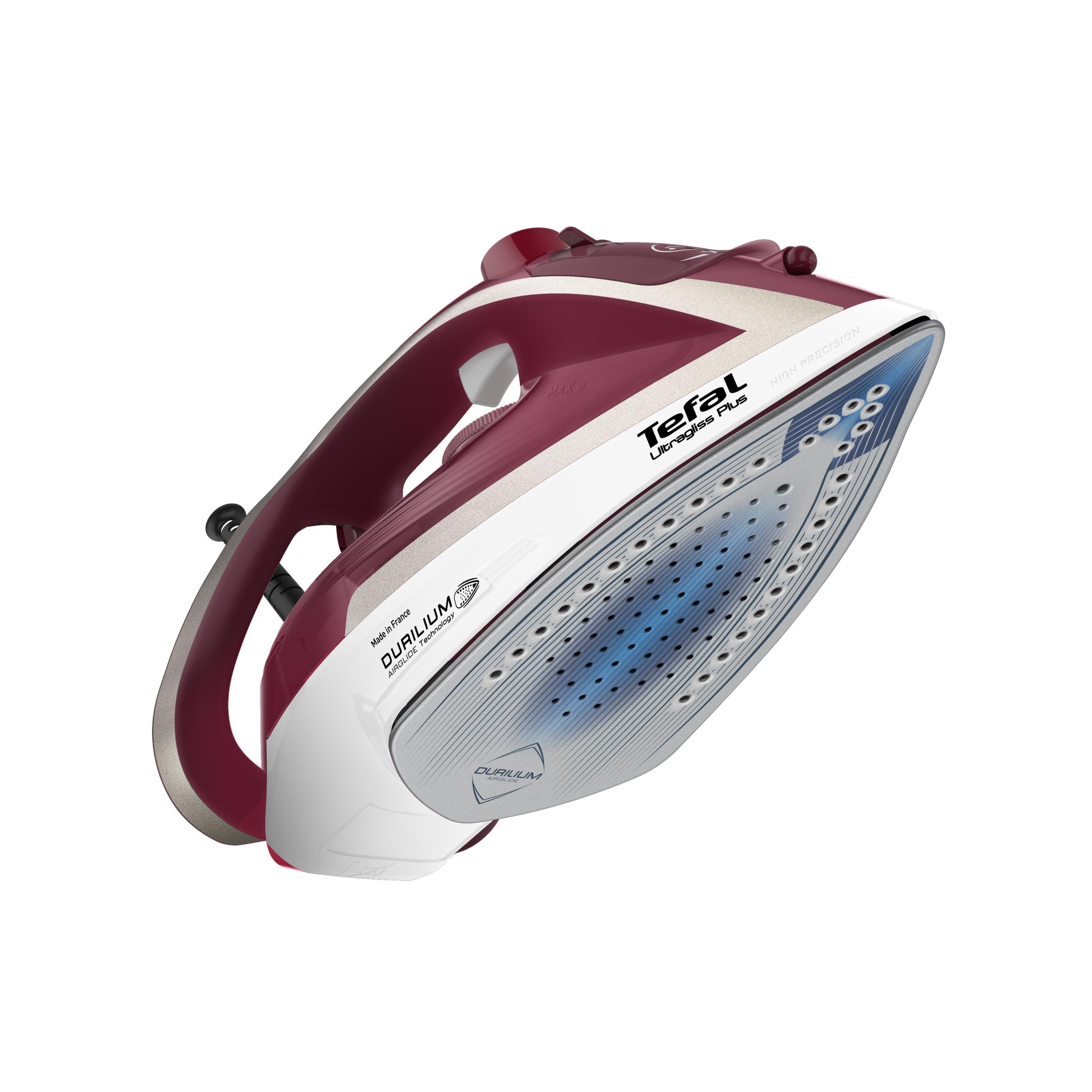 Tefal Dampfbügeleisen Ultragliss Plus FV6810, 2800 W, Durilium Airglide Bügelsohle, Vertikale Dampffunktion